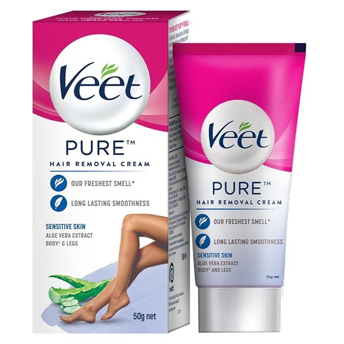 Veet Aloe Vera & Vitamin E Hair Removal Cream for Sensitive Skin 50 g