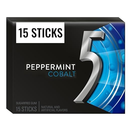 Peppermint Cobalt Sugarfree Gum 15 Sticks