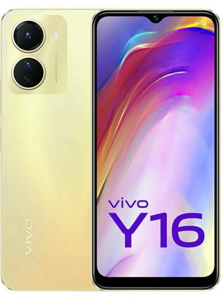 Vivo Y16 (Drizzling Gold, 3GB RAM, 64GB Storage)