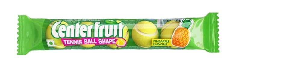 Center Fruit Tennis Ball Shape Pineapple Flavour 21g