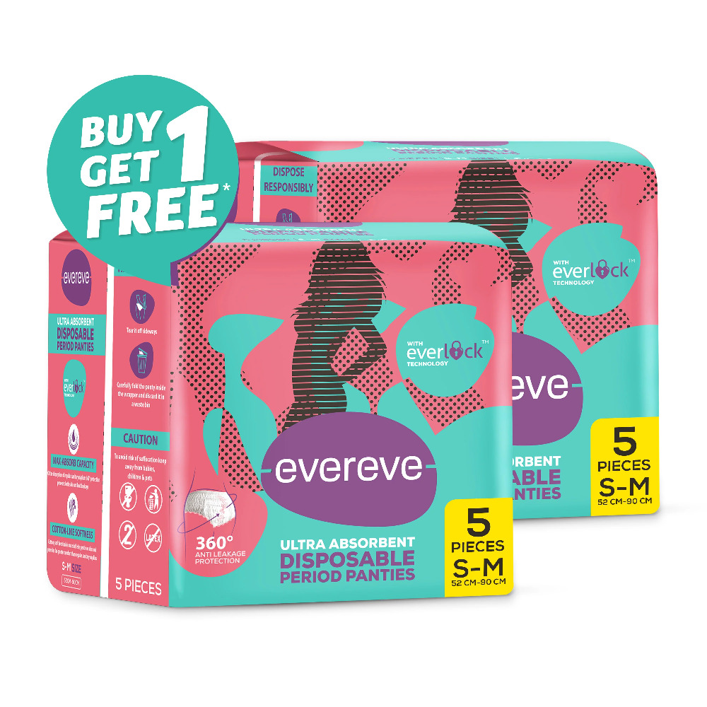 Evereve Overnight Disposable Period Panties (S-M) Buy 1 Get 1 Free