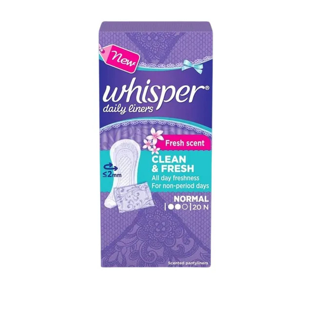 Whisper Daily Liners Fresh scent 20N