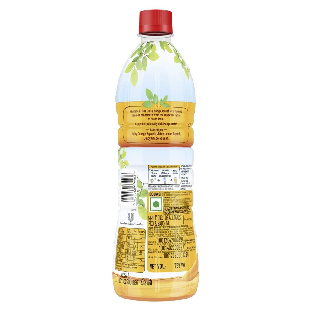 Kissan Juicy Mango Squash 750ML