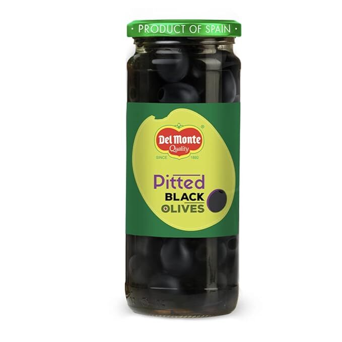 Del Monte Pitted Black Olives 450gm