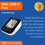 Medtech Automatic Digital BP Machine Blood Pressure Monitor BP18