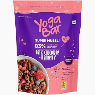 Yoga Bar Super Muesli Dark Chocolate Cranberry 400g