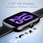 boAt Wave Sigma Smartwatch with 2.01" HD Display,Bluetooth Calling, Coins, DIY Watch Face Studio, 700+ Active Modes, HR&SpO2 Monitoring, Energy and Sleep Scores,IP67(Active Black)