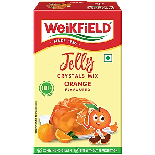 Weikfield Jelly Crystals Mix Orange Flavoured 90gm