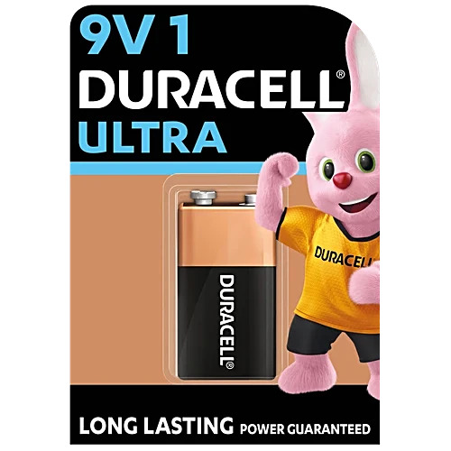Duracell Ultra Long Lasting Power Guranteed 9v1 1N