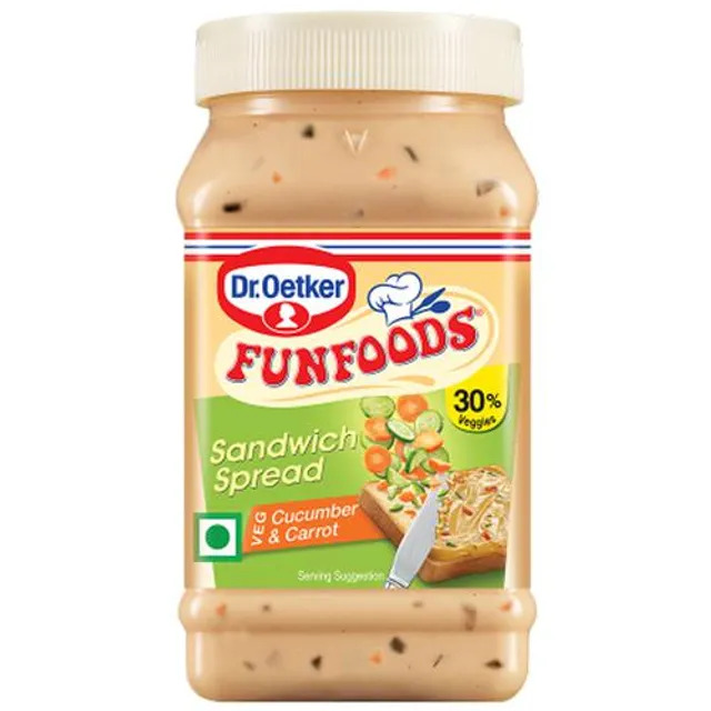 Dr. Oetker Funfoods Sandwich Spread Veg Cucumber & Carrot 250g