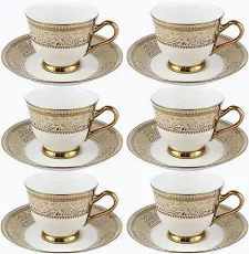 Clay Craft Tea & Cup Saucer King 12Pcs