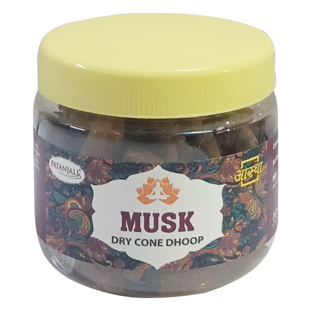 Aastha Dry cone dhoop Musk jar, 80g
