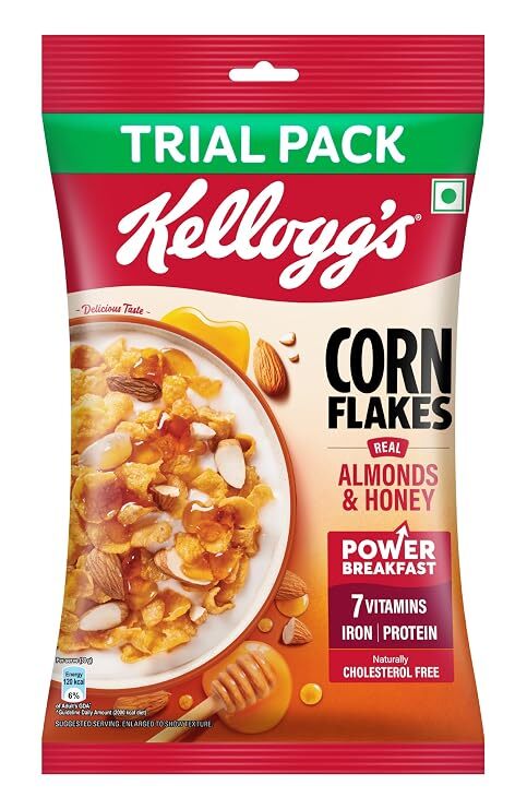 Kelloggs Corn Flakes Real Almonds And Honey 168g