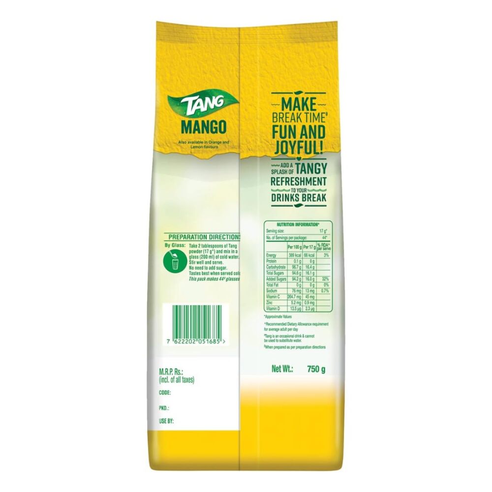 Tang Mango Instant Drink Mix, 750 g