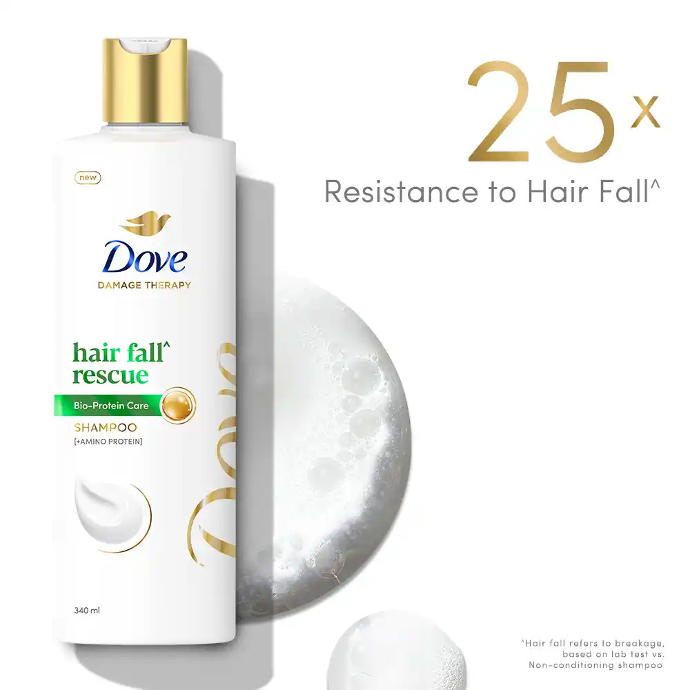 Dove damage therapy hair fall bio-P care shampoo 340 ml
