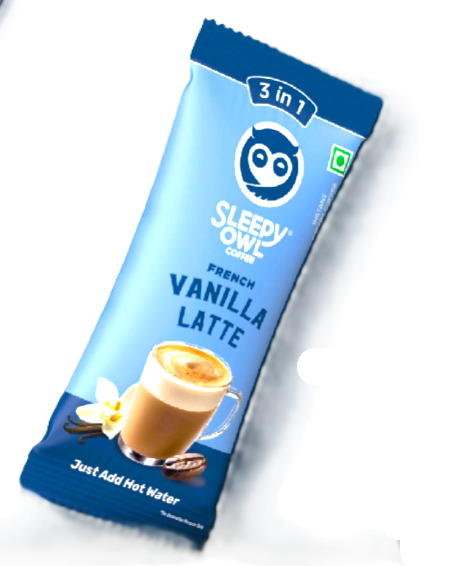 Sleepy Owl Coffee French Vanilla Latte Just Add Hot Water, 20g