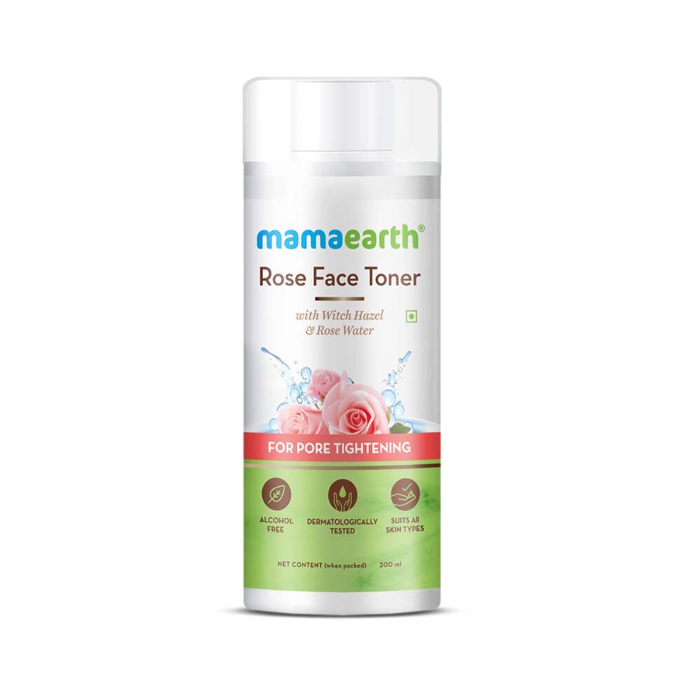 Mamaearth Rose Face Toner with Witch Hazel and Rose Water for Pore Tightening - 200ml