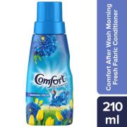Comfort After Wash Morning Fresh Fabric Conditioner, 210 ml Bottle