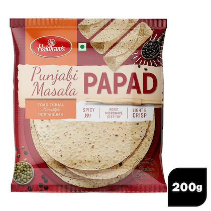 Haldiram Punjabi Masala Papad, 200g