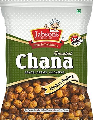 Jabsons Roasted Nimboo Pudina Chana, 150 gm