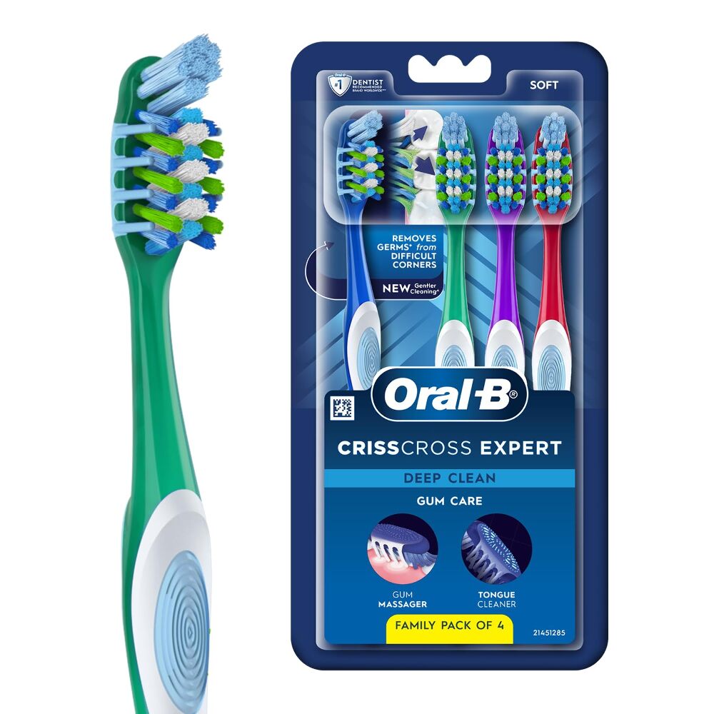 Oral-B Crisscross Expert Ultra Soft Toothbrush Pack Of 4
