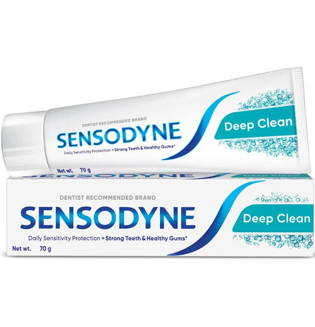 Sensodyne Deep Clean Triple Cleaning Action Toothpaste 70Gm