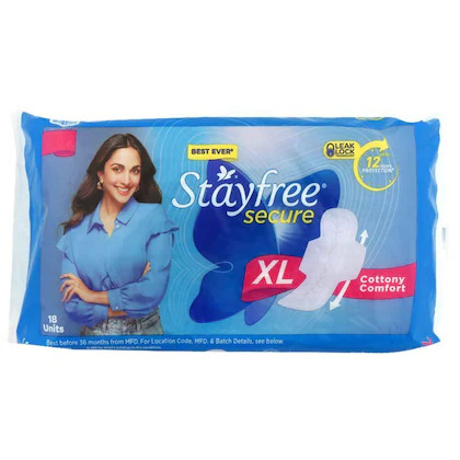 Stayfree Secure XL Cottony Comfort (18 Units)