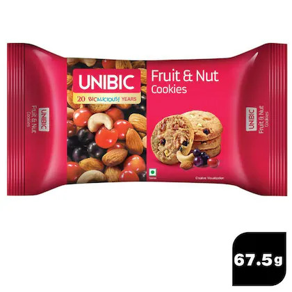 Unibic Fruit & Nut Cookies, 67.5g