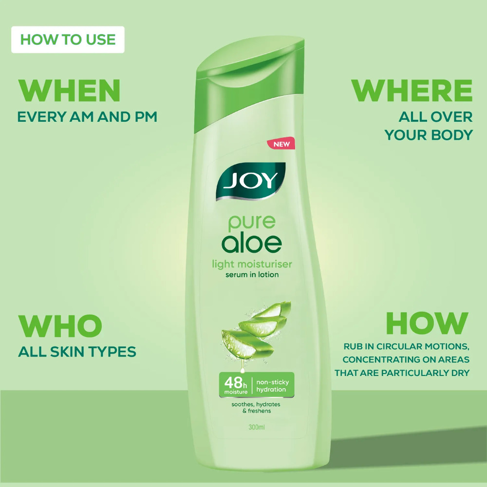 Joy Pure Aloe Light Moisturiser Serum In Loction 100ml