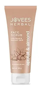 Jovees herbal face scrub apricot n almond, 100g