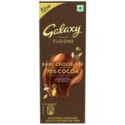 Galaxy Fusions Dark Chocolate Bar, Silky & Smooth, With 70% Cocoa, 72 gm