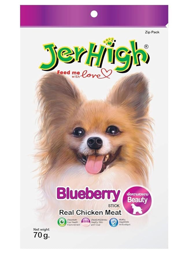 JerHigh Blueberry Stick With Real Chicken Meat, 85 g