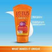 Lotus Herbals Safe Sun Sunscreen Cream SPF 30 PA++, 50 gm