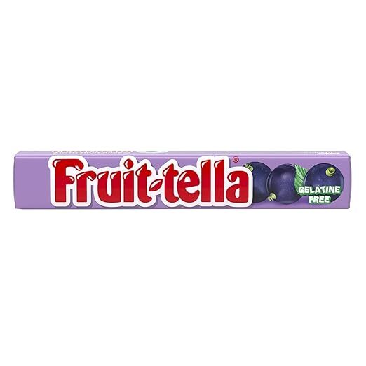Fruittella Blackcurrant With Fruit Juice Gum 22g