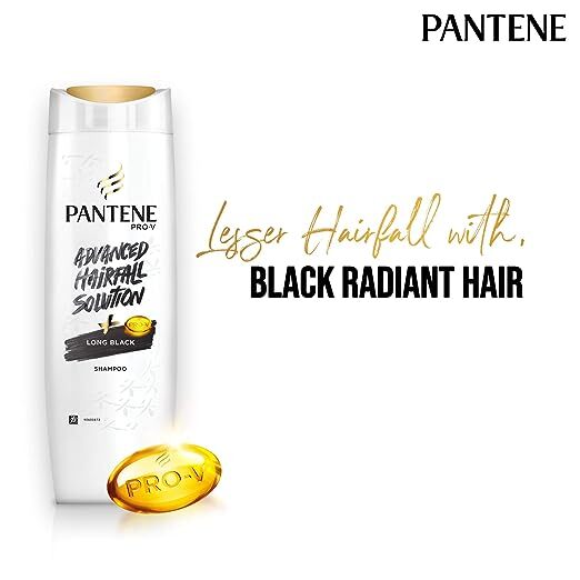 Pantene Pro-v Advanced Hairfall Solution Long Black Shampoo 340 ml