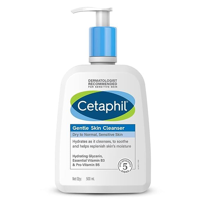 Cetaphil Gentle Skin Cleanser For Dry to Normal - Sensitive Skin, 500 ml