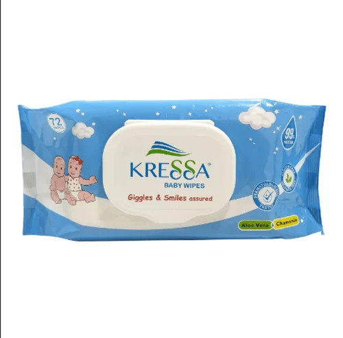 Kressa Baby Wipes Alovera Chamomile 72pcs