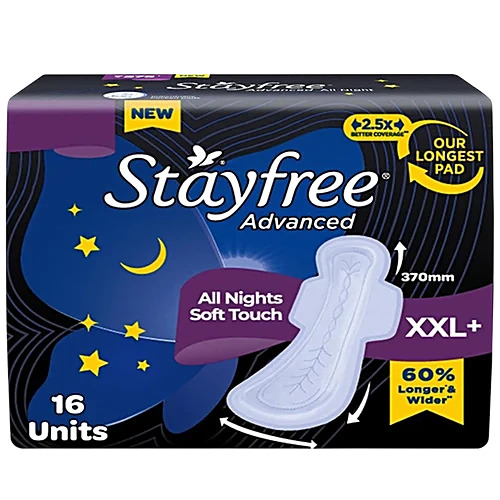 Stayfree Advanced All Nights Soft Touch XX6+ 16Units