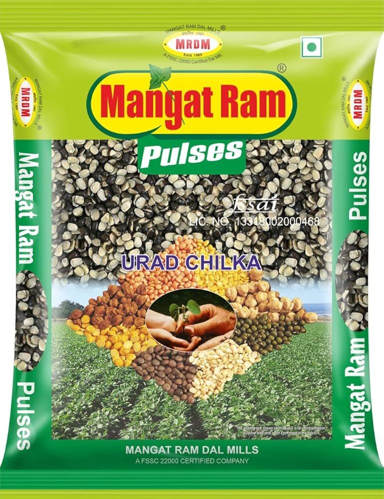 Mangat Ram Urad Chilka, 1kg