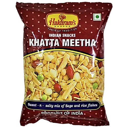 Haldiram's Khatha Meetha Namkeen - Sweet & Tangy, 80g Pouch