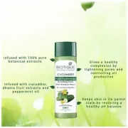 Biotique Bio Cucumber Pore Tightening Toner With Himalayan Waters, 120 ml