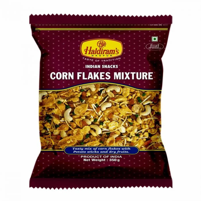 Bulk Deal - Haldirams Corn Flakes Mixture, 350 gm ( Pack of 10 )