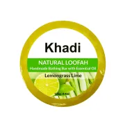 Khadi Natural Loofah Lemongrass Lime Soap, 125 g