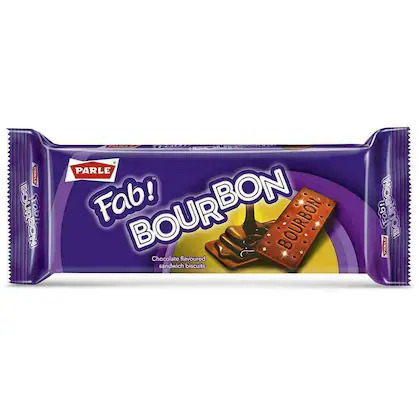 Parle Fab Bourbon Chocolate Sandwich Biscuits 135 g