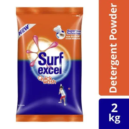 Surf Excel Quick Wash Detergent Powder, 2 kg
