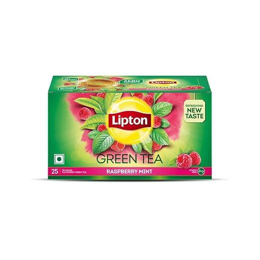 Lipton Green Tea Raspberry Mint Flavoured 25 Bags