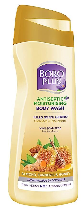 BoroPlus Antiseptic + Moisturizing Body Wash - Almond, Turmeric And Honey 300 ml