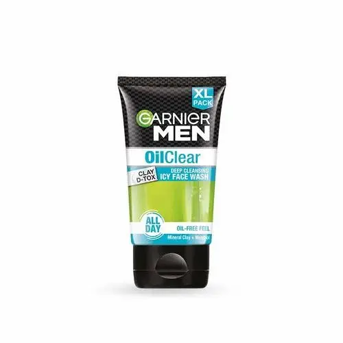 Garnier Men Oil Clear Clay D Tox Facewash, 150 g