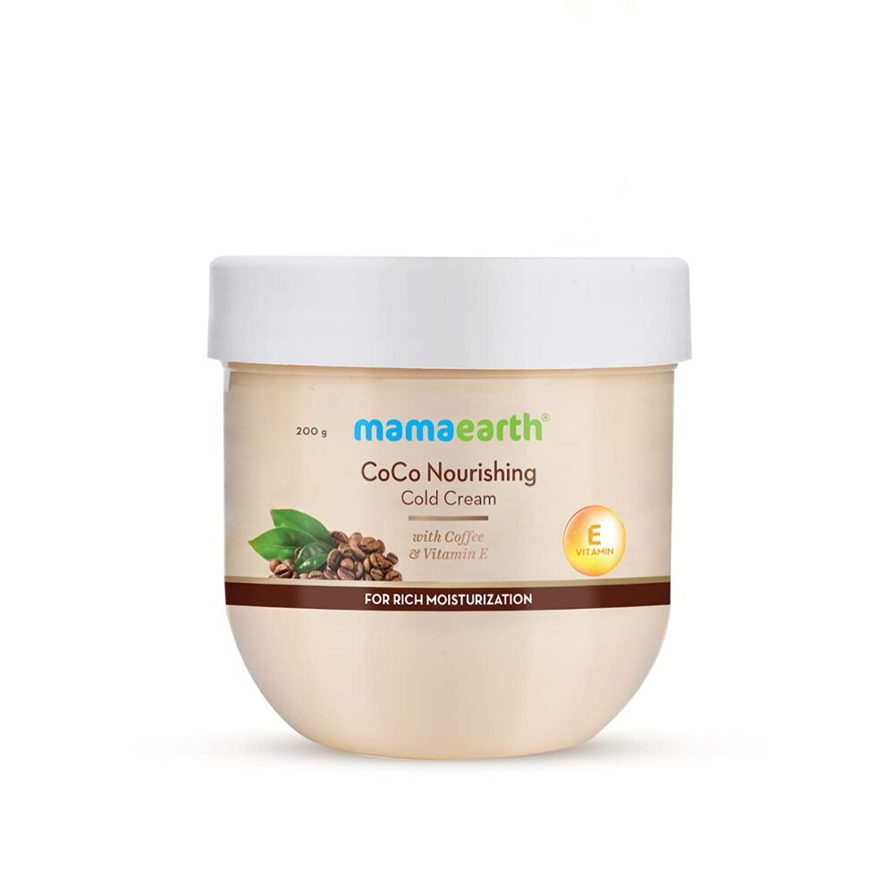 Mamaearth CoCOo Nourishing Cold Cream With Coffe and Vitamin E for Rich Moisturization 200g