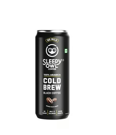 Sleepy Owl 100% Arabica Cold Brew Black Coffee 230ml